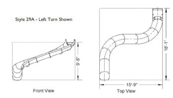 S.R. Smith 29' River Run Series Landscape Slide | Turn A-Left | Fashion Gray | RRS29A-CL-56