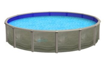 Blue Wave Trinity 18_#39; Round Above Ground Pool | 52_quot; Steel Wall | NB1818