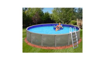 Blue Wave Trinity 18' Round Above Ground Pool | 52" Steel Wall | NB1818