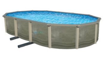 Blue Wave Trinity 15' x 30' Oval Above Ground Pool | 52" Steel Wall | NB1845