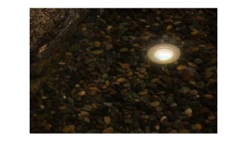 FX Luminaire LP LED Underwater Light | Zone Dimming + Color | Horizontal with Support Stand | Natural Brass | LP-ZDC-HZ-30-BS