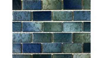Fujiwa Tile Glasstel Mosaic Series 7/8" x 1-7/8" | Captain Blue | Glasstel-13
