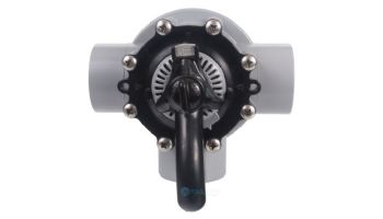 Custom Molded Products HydroSeal 3-Way PVC Diverter Valve | 1.5" Socket x 2" Spigot | Gray | 25933-151-000
