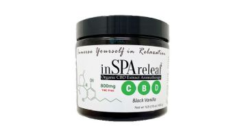 inSPAreleaf CBD Aromatherapy | Black Vanilla | 16oz. Crystals | 1697