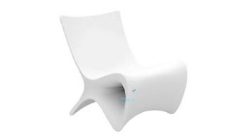 Ledge Lounger Autograph Chair | In-Pool & Poolside Lounge Chair | White | LL-AG-CR-W