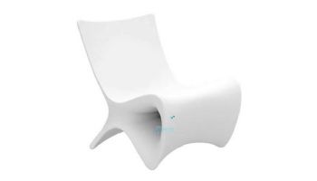 Ledge Lounger Autograph Chair | In-Pool & Poolside Lounge Chair | White | LL-AG-CR-W