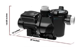 AquaStar Pipeline Pool Pump | Base Model | 1.5HP | Variable Speed | PLP150B