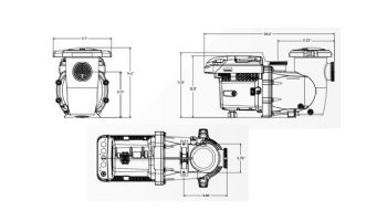 Sta-Rite IntelliPro3 VSF Variable Speed & Flow Pool Pump with Relay Board | 3HP 208-230V 2590W | 013076