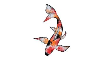 Artistry In Mosaics Koi Fish C Mosaic | 7" x 10" | KFMCOCS