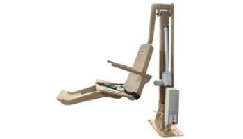 SR Smith multiLift2 Flanged Mounted ADA Compliant Pool Lift | Field Reversible Seat | No Anchor | Taupe | 580-0000N-TP