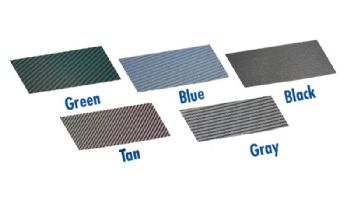 Merlin Dura-Mesh 15-Year Mesh Safety Cover | Rectangle 12' x 24' | 4' x 8' Center End Step | Blue | 105M-M-BU