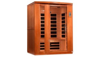 Golden Designs Dynamic Lugano Edition 3-Person Low EMF FAR Infrared Sauna | Hemlock  | DYN-6336-02