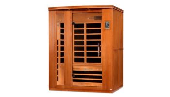 Golden Designs Dynamic Lugano Edition 3-Person Low EMF FAR Infrared Sauna | Hemlock  | DYN-6336-02