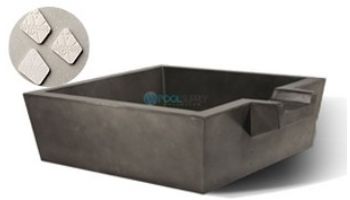 Slick Rock Concrete 30" Box Spill Water Bowl | Copper | Copper Spillway | KSPB3010SPC-COPPER