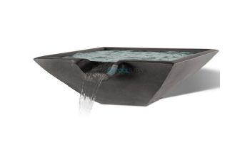 Slick Rock Concrete 30" Square Camber Water Bowl | Gray | No Liner | CS3011-GRAY