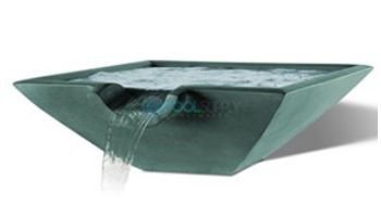 Slick Rock Concrete 30" Square Camber Water Bowl | Gray | No Liner | CS3011-GRAY