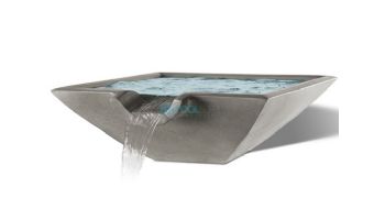 Slick Rock Concrete 30" Square Camber Water Bowl | Shale | No Liner | CS3011-SHALE