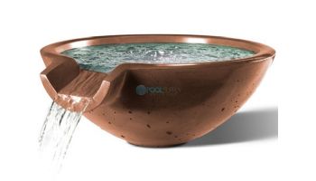 Slick Rock Concrete 30" Round Camber Water Bowl |  Adobe | No Liner | CR3012-ADOBE