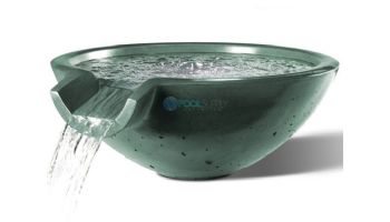 Slick Rock Concrete 30" Round Camber Water Bowl | Seafoam | No Liner | CR3012-SEAFOAM