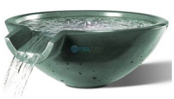 Slick Rock Concrete 30" Round Camber Water Bowl | Umber | No Liner | CR3012-UMBER
