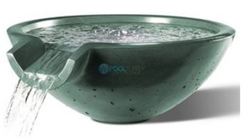 Slick Rock Concrete 30" Round Camber Water Bowl | Great White | No Liner | CR3012-GREATWHITE