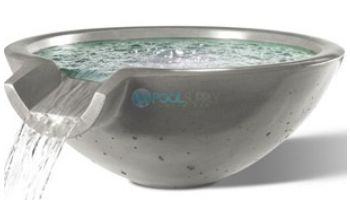 Slick Rock Concrete 30_quot; Round Camber Water Bowl | Shale | No Liner | CR3012-SHALE