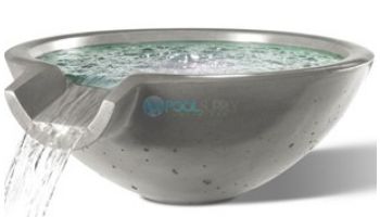 Slick Rock Concrete 30" Round Camber Water Bowl | Copper | No Liner | CR3012-COPPER