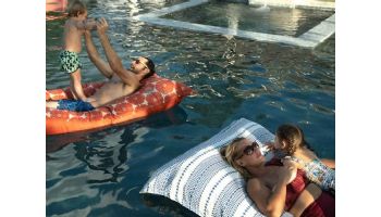 Ledge Lounger Laze Pillow Floating Lounger | Charming Cabana | LL-LZ-P-CHC