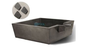Slick Rock Concrete 30" Box Spill Water Bowl | Gray | No Liner | KSPB3010NL-GRAY