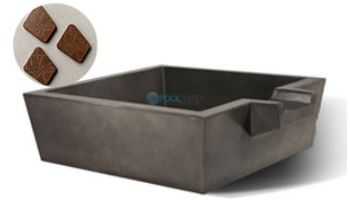 Slick Rock Concrete 30" Box Spill Water Bowl | Great White | No Liner | KSPB3010NL-GREATWHITE