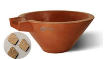 Slick Rock Concrete 30" Conical Spill Water Bowl | Copper | No Liner  | KSPC3014NL-COPPER