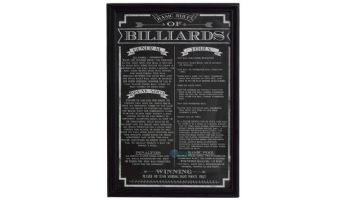 Hathaway Game Rules Wall Art Set of 4 | BG2029PK