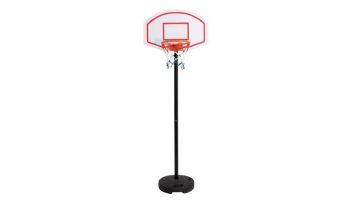 Hathaway Streetball 79" High Adjustable Portable Basketball System | White | BG50365