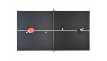 Hathaway Newport 7-Ft. Pool Table Combo Set with Benches | Rustic Gray with Blue Felt | BG50374