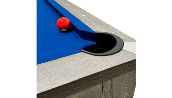 Hathaway Newport 7-Ft. Pool Table Combo Set with Benches | Rustic Gray with Blue Felt | BG50374