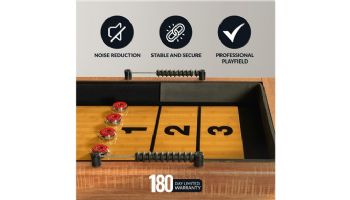 Hathaway Daulton 9-Ft. Shuffleboard Table | White Oak Finish | BG50371