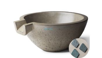 Slick Rock Concrete 24" Classic Spill Water Bowl | Denim | No Liner | KSPC2412NL-DENIM