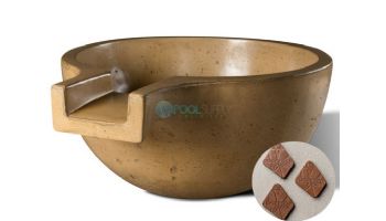 Slick Rock Concrete 36" Large Classic Spill Water Bowl | Adobe | No Liner | KSPCL3618NL-ADOBE