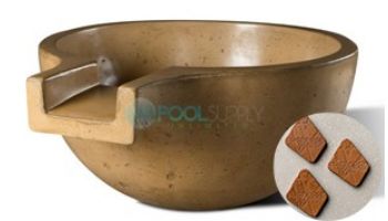 Slick Rock Concrete 36" Large Classic Spill Water Bowl | Denim | No Liner | KSPCL3618NL-DENIM