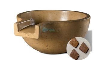 Slick Rock Concrete 36" Large Classic Spill Water Bowl | Rust Buff | No Liner | KSPCL3618NL-RUSTBUFF