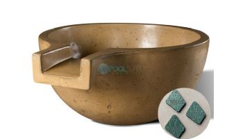 Slick Rock Concrete 36" Large Classic Spill Water Bowl | Seafoam | No Liner | KSPCL3618NL-SEAFOAM