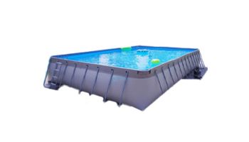 CaliFun Soft Sided Frame Above Ground Pool Assembly Only | 10' x 18' Rectangle 52" Tall | CF-1018