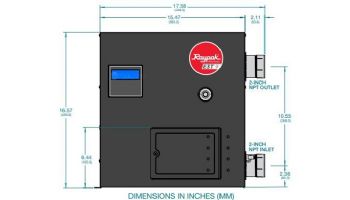 Raypak E3T 3-Phase Electric Commercial Pool & Spa Heater | 24kW 81,891 BTU | Titanium Heat Element | 208V | ELS-R-0024-3-TI 019143