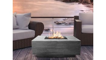 Prism Hardscapes Tavola 3 Fire Pit Table | Natural Gas | Ultra White | PH-407-5NG