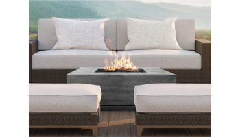 Prism Hardscapes Tavola 4 Fire Pit Table | Natural Gas | Pewter | PH-408-4NG