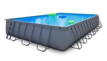 CaliFun Soft Sided Frame Above Ground Swimming Pool Package | 10' x 18' Rectangle 52_quot; Tall | 187331