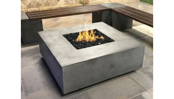 Prism Hardscapes Tavola 42 Fire Pit Table | Natural Gas | Ultra White | PH-427-5NG