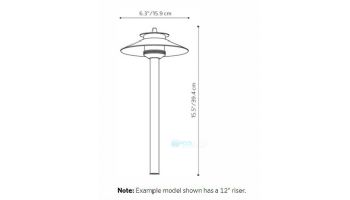 FX Luminaire DM 3 LED Pathlight | Copper Finish | 18" Riser | DMLEDTACU-G3LED18RACU-KIT