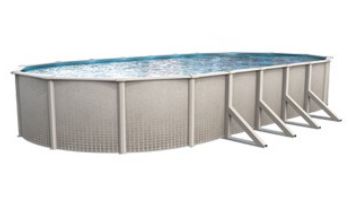 Richland 15_#39;x26_#39; Oval Steel Above Ground Pool with Standard Package | 52_quot; Wall |