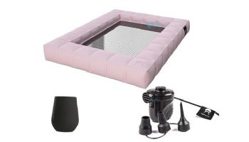 Pigro Felice Modul'Air Premium Inflatable Double Floating Hammock Bundle | Rose Pink | 921990-RPINK